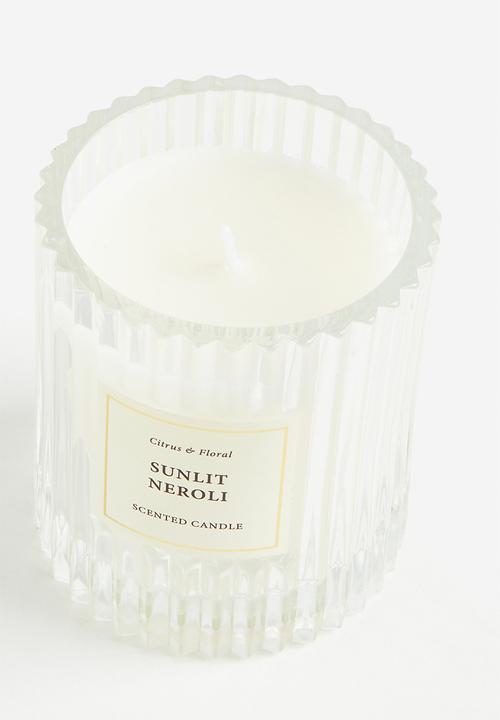 H&M - Scented candle in glass holder - transparent sunlit neroli