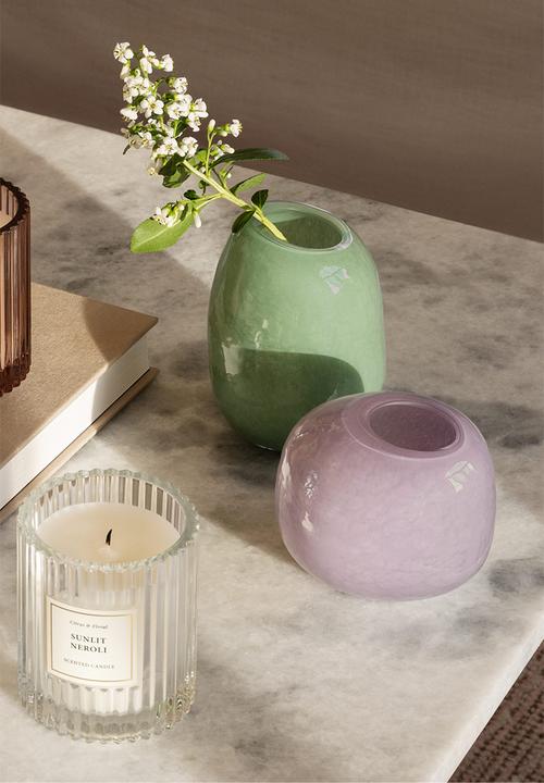 H&M - Scented candle in glass holder - transparent sunlit neroli