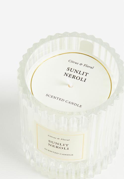 H&M - Scented candle in glass holder - transparent sunlit neroli