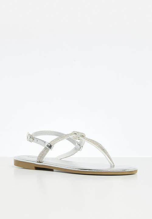 Madison® - Heather thong sandal - silver