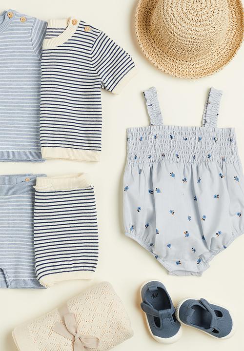 H&M - Cotton canvas sandals - blue