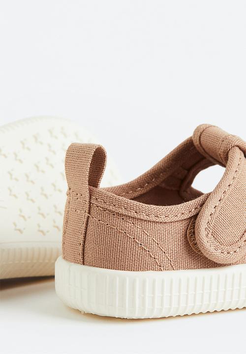 H&M - Cotton canvas sandals - light brown