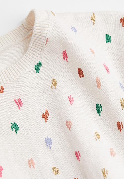 H&M - Fine-knit cotton jumper - cream