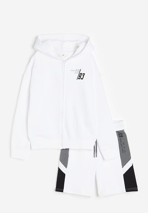 H&M - 3-Piece jersey set - white grey marl 