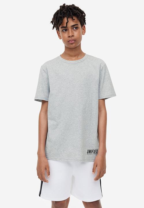 H&M - 3-Piece jersey set - white grey marl 