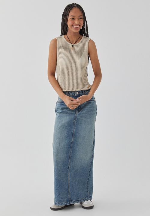 Supré  - Sara crochet tank - beige buff