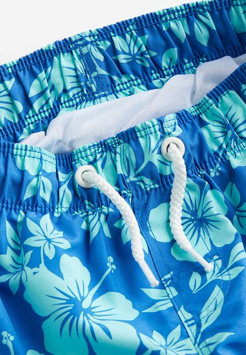 H&M - Patterned swim shorts - blue floral