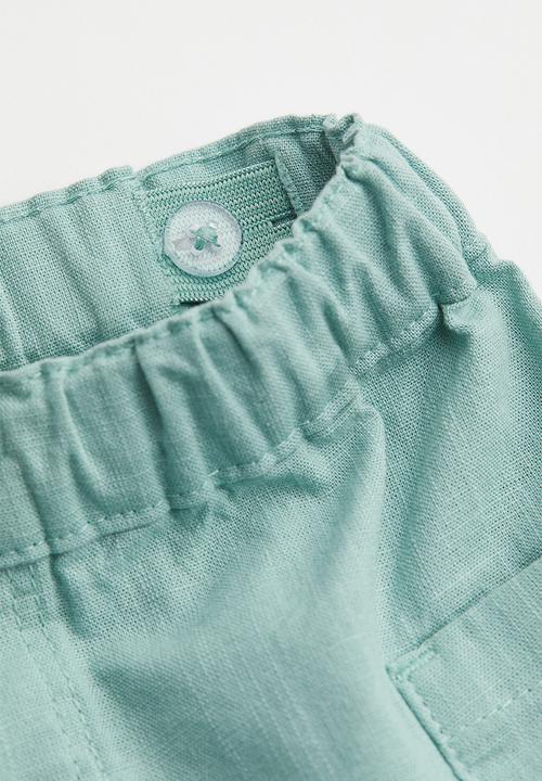 H&M - Patch-pocket shorts - turquoise