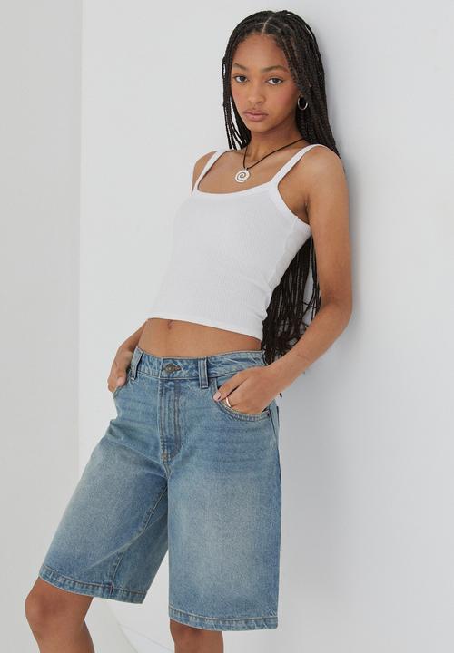 Supré  - Dad denim jort -  Brunswick blue
