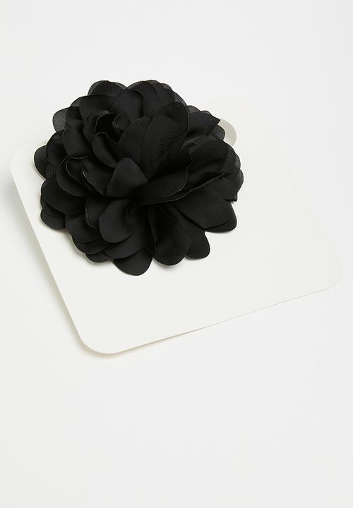 Superbalist - Flower choker - black