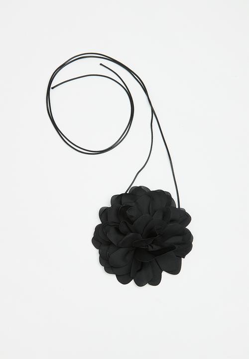 Superbalist - Flower choker - black