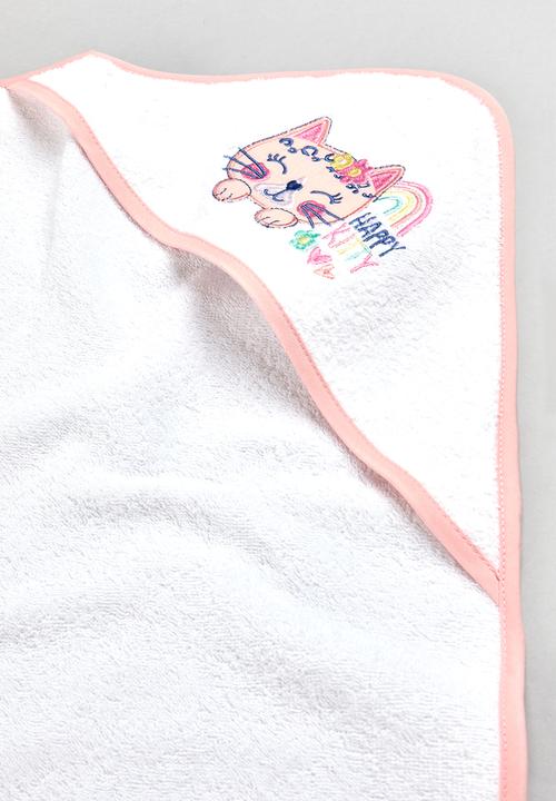 Character Group - Hooded towels embroidered - rainbow