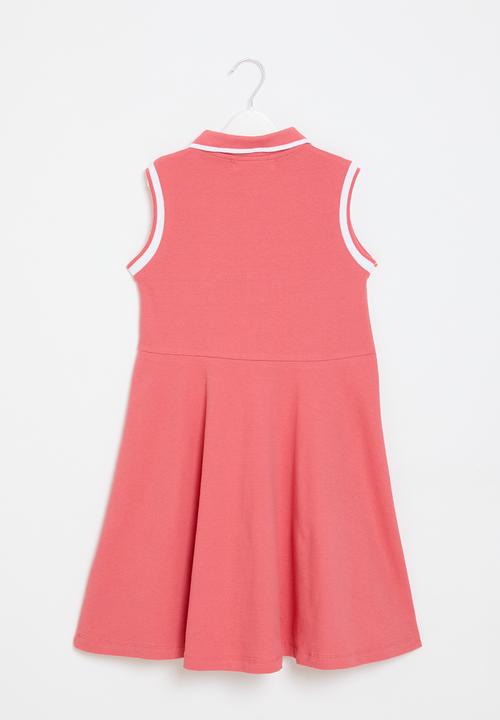 MINOTI - Pique vest dress - coral