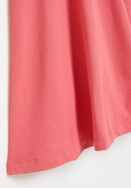 MINOTI - Pique vest dress - coral