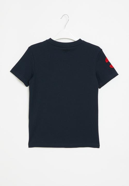 POLO - Boys numerical v neck tee - navy