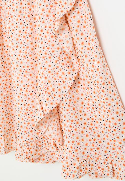MINOTI - Girls viscose dress - white multi