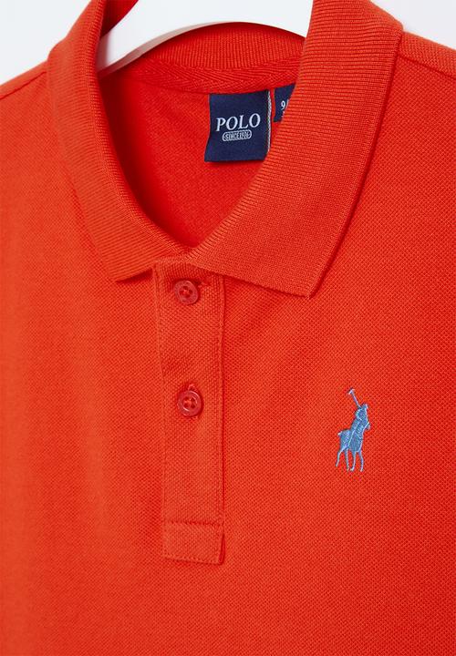 POLO - Boys classic short sleeve golfer - red