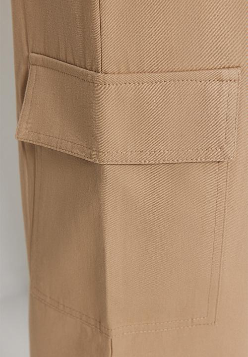 Trendyol - Sleeveless wide leg jumpsuit - beige