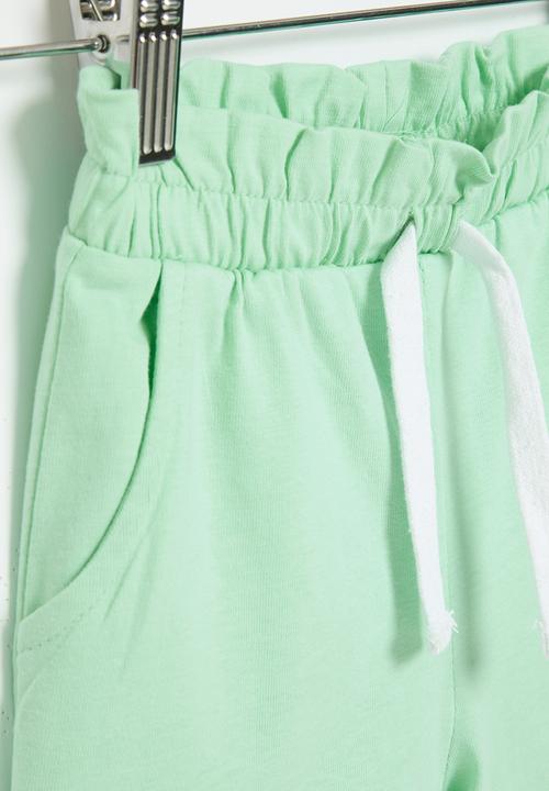 MINOTI - Girls basic jersey short - mint