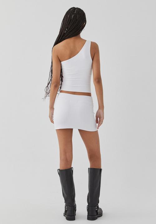 Supré  - Luxe one shoulder top - white