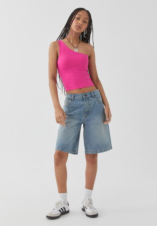 Supré  - Luxe one shoulder top - vivid pink