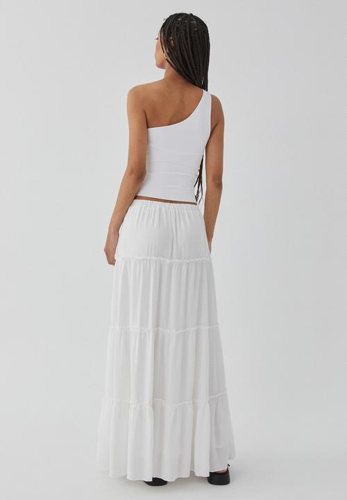 Supré  - Sadie tiered maxi skirt - summer white