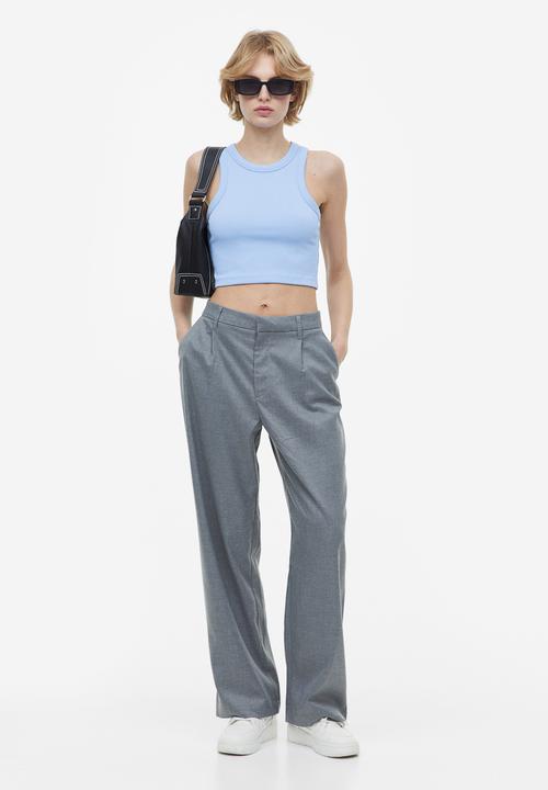 H&M - Cropped vest top - light blue