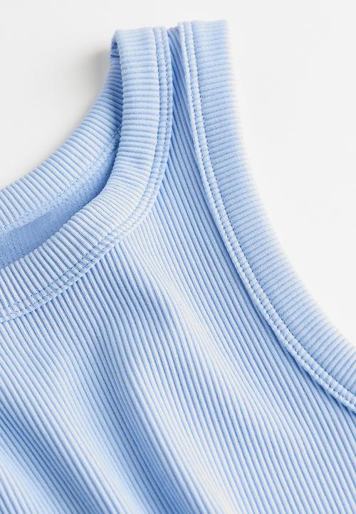 H&M - Cropped vest top - light blue