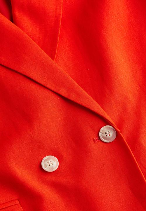 H&M - Double-breasted blazer - red