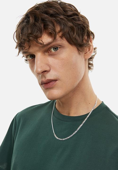 H&M - Regular fit pima cotton t-shirt - dark green