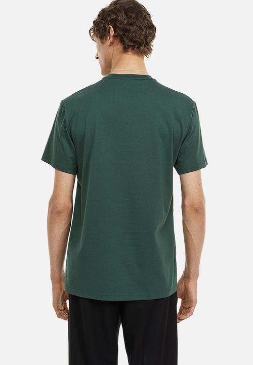H&M - Regular fit pima cotton t-shirt - dark green