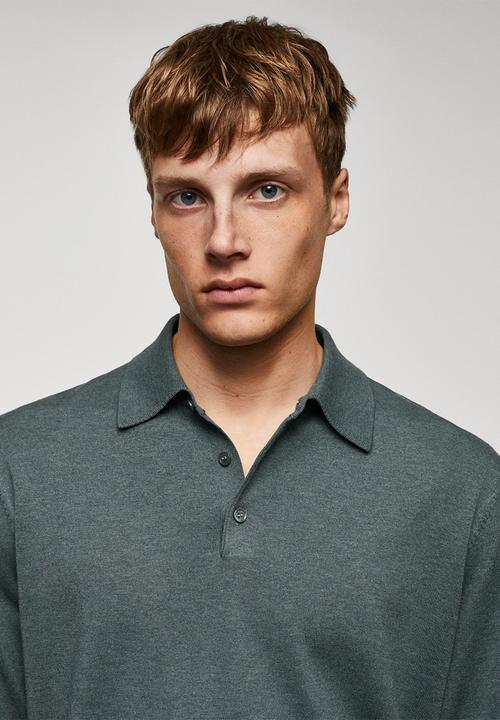 MANGO - Polo shirt tens - medium green 