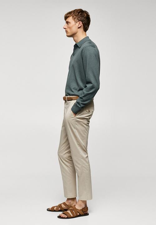 MANGO - Polo shirt tens - medium green 