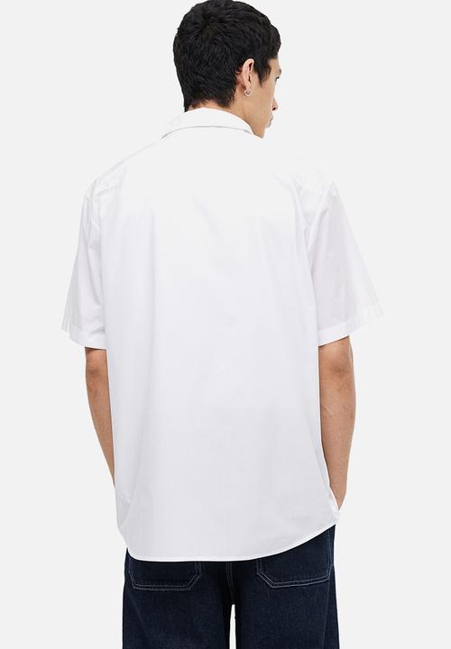 H&M - Regular fit short-sleeved shirt - white