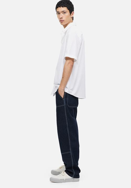H&M - Regular fit short-sleeved shirt - white