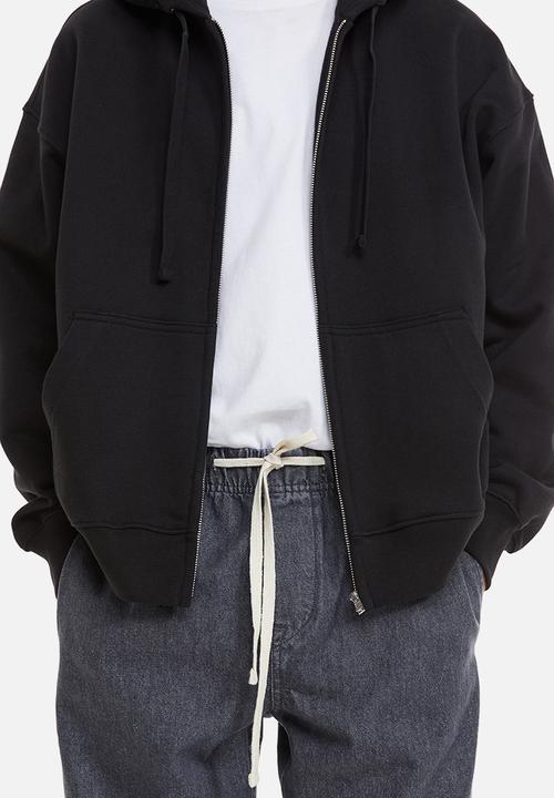 H&M - Relaxed denim joggers - grey denim