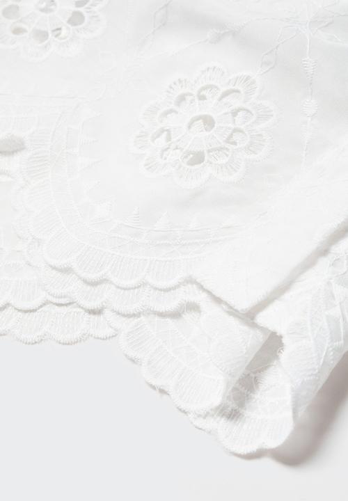 MANGO - Shirt capri - white