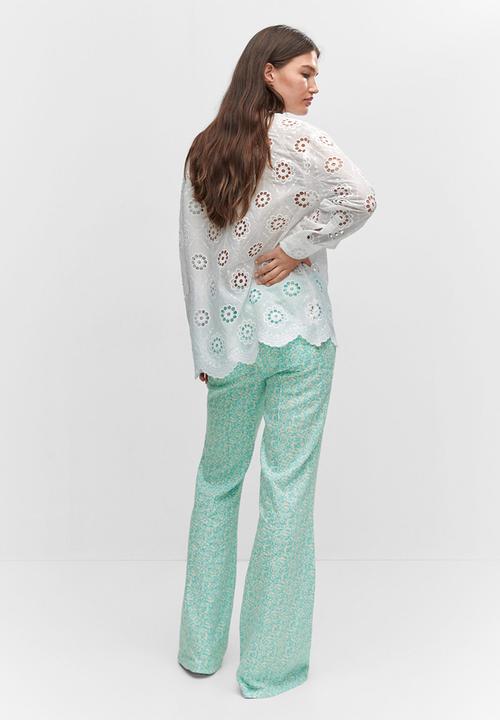 MANGO - Shirt capri - white
