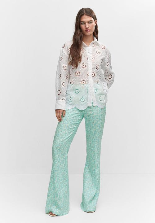 MANGO - Shirt capri - white