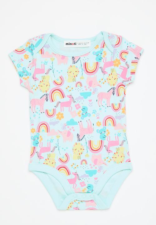 MINOTI - 2 Pack bodysuit - turquoise 