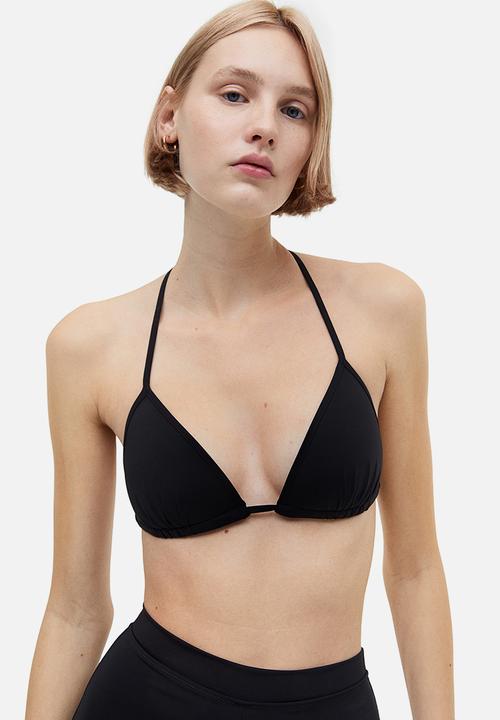 H&M - Push-up triangle bikini top - black