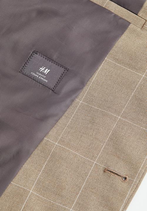 H&M - Slim fit jacket - beige 