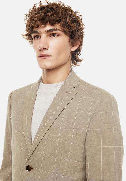 H&M - Slim fit jacket - beige 