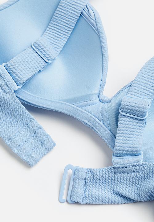 H&M - Push-up bikini top - light blue
