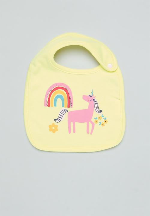 MINOTI - 2 Pack bib - turquoise & yellow