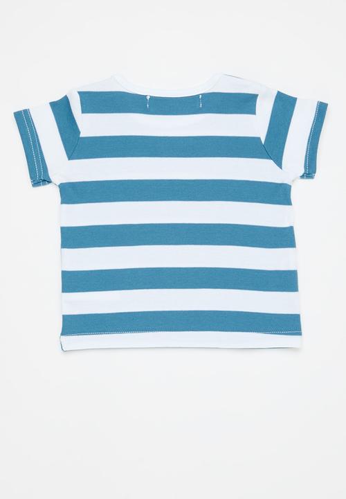MINOTI - 2 Pack T-shirt - blue 