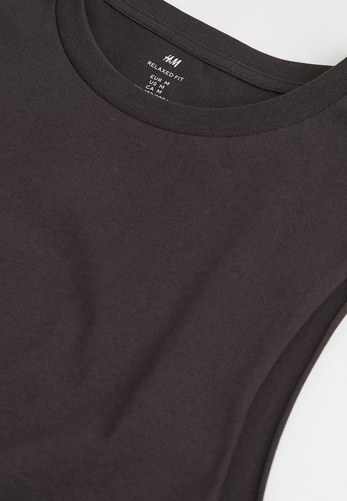 H&M - Relaxed fit vest top - black