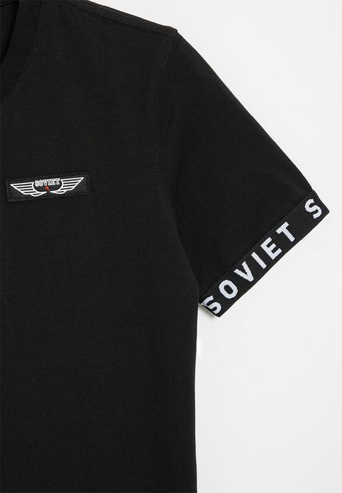 SOVIET - Boys fashion tee - black