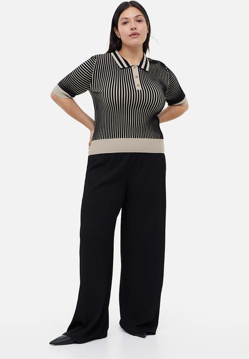 H&M - Pull-on jersey trousers - black