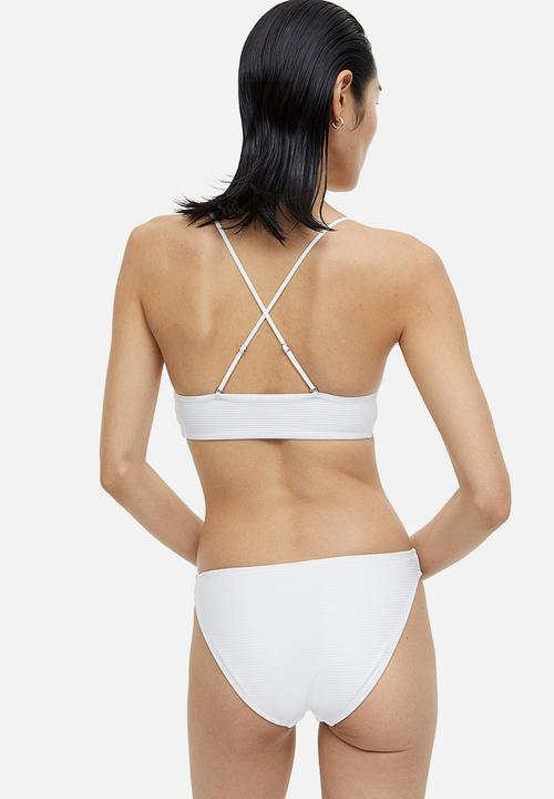 H&M - Padded bikini top - white